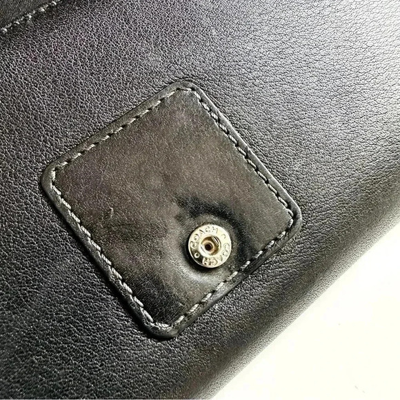 Coach Black Leather Soho Buckle Large Wallet - Picture 5 of 10